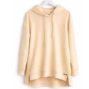 Natural Reflections Cream Oversized Hoodie XL Cozy Lounge Sweatshirt